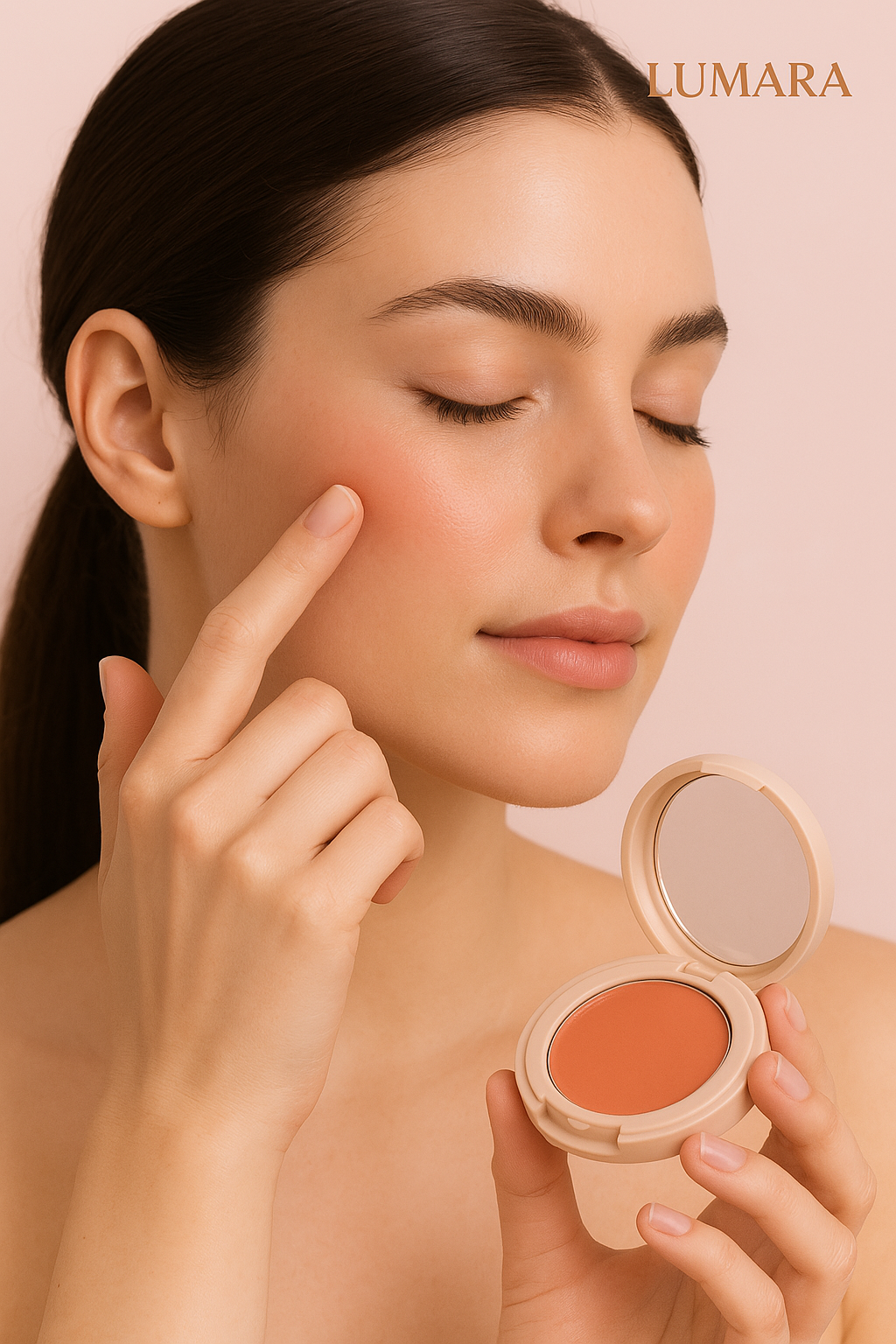 LUMARA Cloud Blush – Cream Blush with Natural Finish