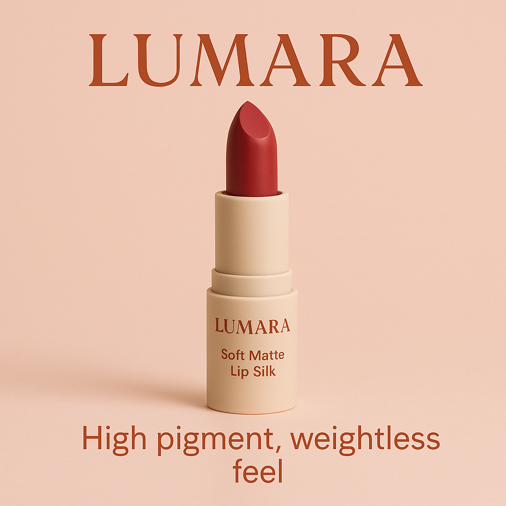 LUMARA Soft Matte Lip Silk – High Pigment, Weightless Feel
